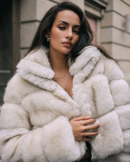 GRAN PARADISO FAUX FUR COAT