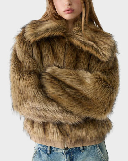 THE HERITAGE FAUX FUR JACKET