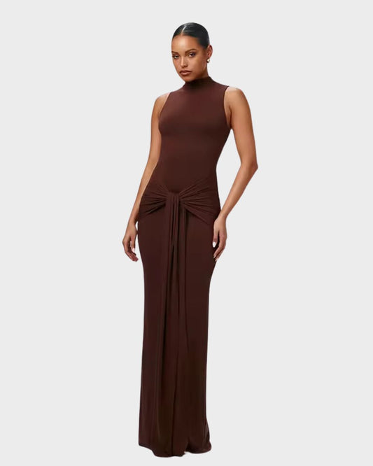 Sofia Espresso Mesh Dress