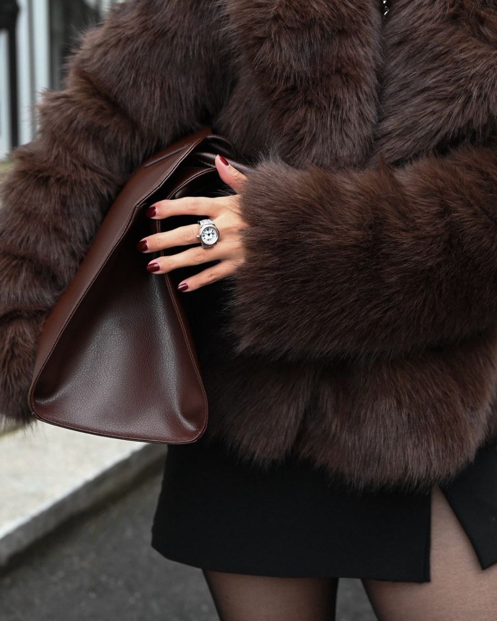 ICONIC FAUX FUR COAT