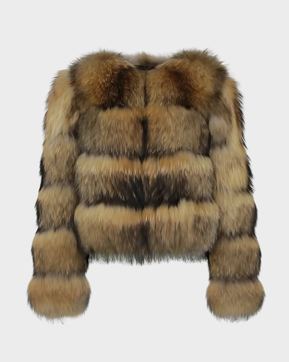 THE CLASSIC RACCOON FAUX FUR BOMBER