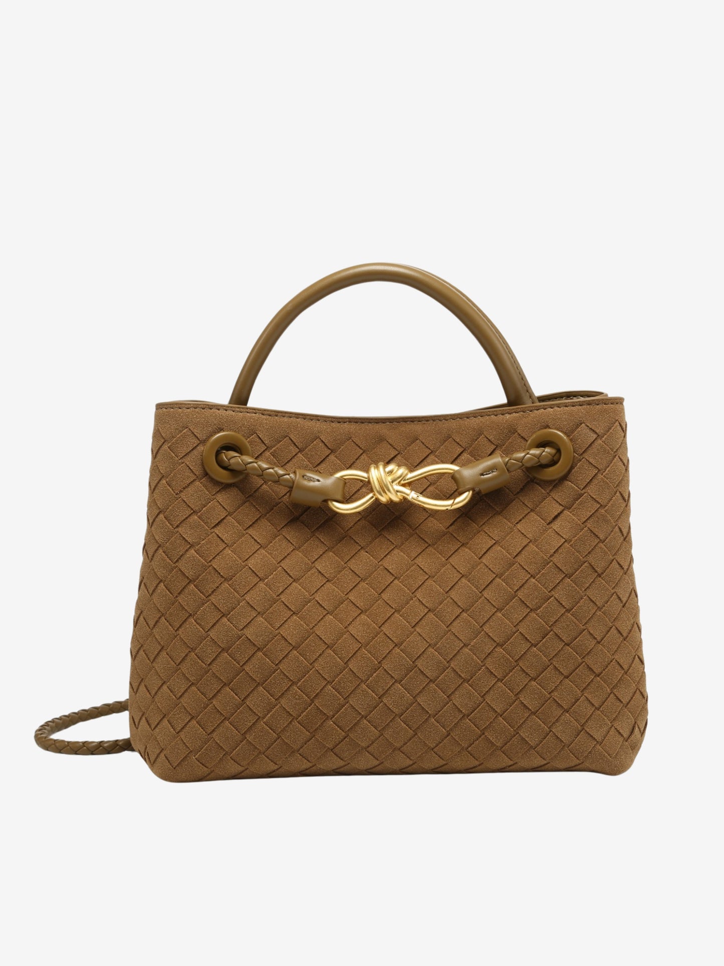 Sabine Woven Suede Bag Small